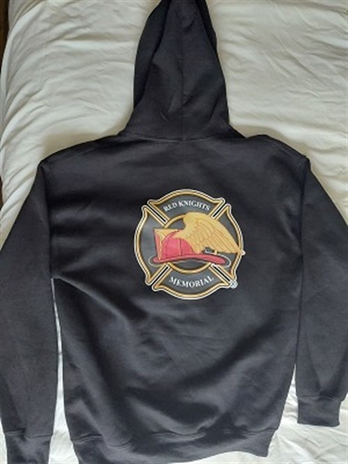 Memorial Foundation Long sleeve pullover hoodie vinyl heat transfer